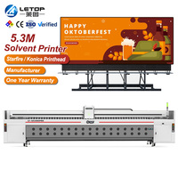 Imprimante jet d'encre numérique grand format LETOP Factory 5300MM pour bannières publicitaires souples, traceur d'impression numérique à rouleaux