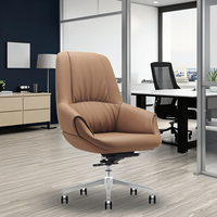 Chaise de salle à manger en cuir ergonomique moderne de qualité commerciale