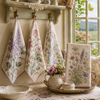 Essuie-tout de cuisine personnalisé Hoshom 100 % coton, imprimé, design sur mesure, faible MOQ, prix d'usine, vente en gros