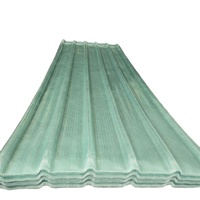 Tuile de toiture transparente en plastique imperméable moderne pour extérieur, panneau de toiture ondulé en PRV pour temple et appartement