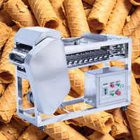 Machine à gaufres en forme d'ours en acier inoxydable professionnelle 6 en 1, machine à cônes à gaufres électrique industrielle