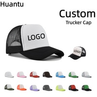 Gorra Trucker con Logotipo Personalizado, Protección Solar, 5 Paneles, Malla de Esponja, Unisex, Ajustable, Transpirable, Elegante, para Viajes al Aire Libre