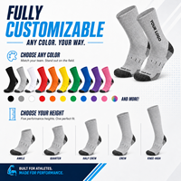 Chaussettes de sport personnalisées avec logo pour hommes et femmes, chaussettes de basket-ball respirantes à séchage rapide, chaussettes de course, chaussettes de sport en coton tricoté pour toutes les saisons