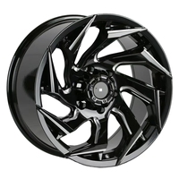 Rines Cóncavos de Aleación de Aluminio 4x4 Negros Fresados de 17*9 18*9 20*9 6x139.7 en Oferta