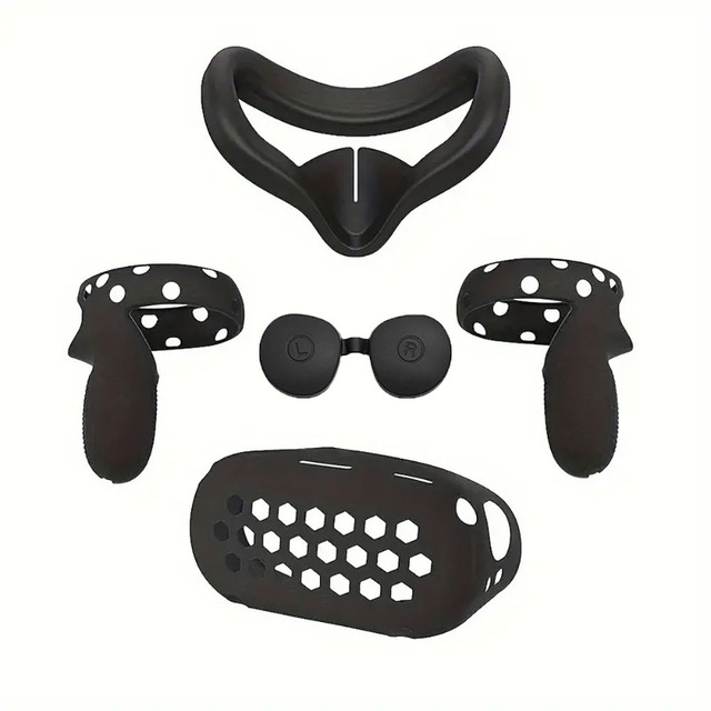 VR Accessories Case for Oculus Quest2 Silicone Kit Cover Video Gaming Mask Breathable Face Protection Drop Proof Vrk36 Laudtec