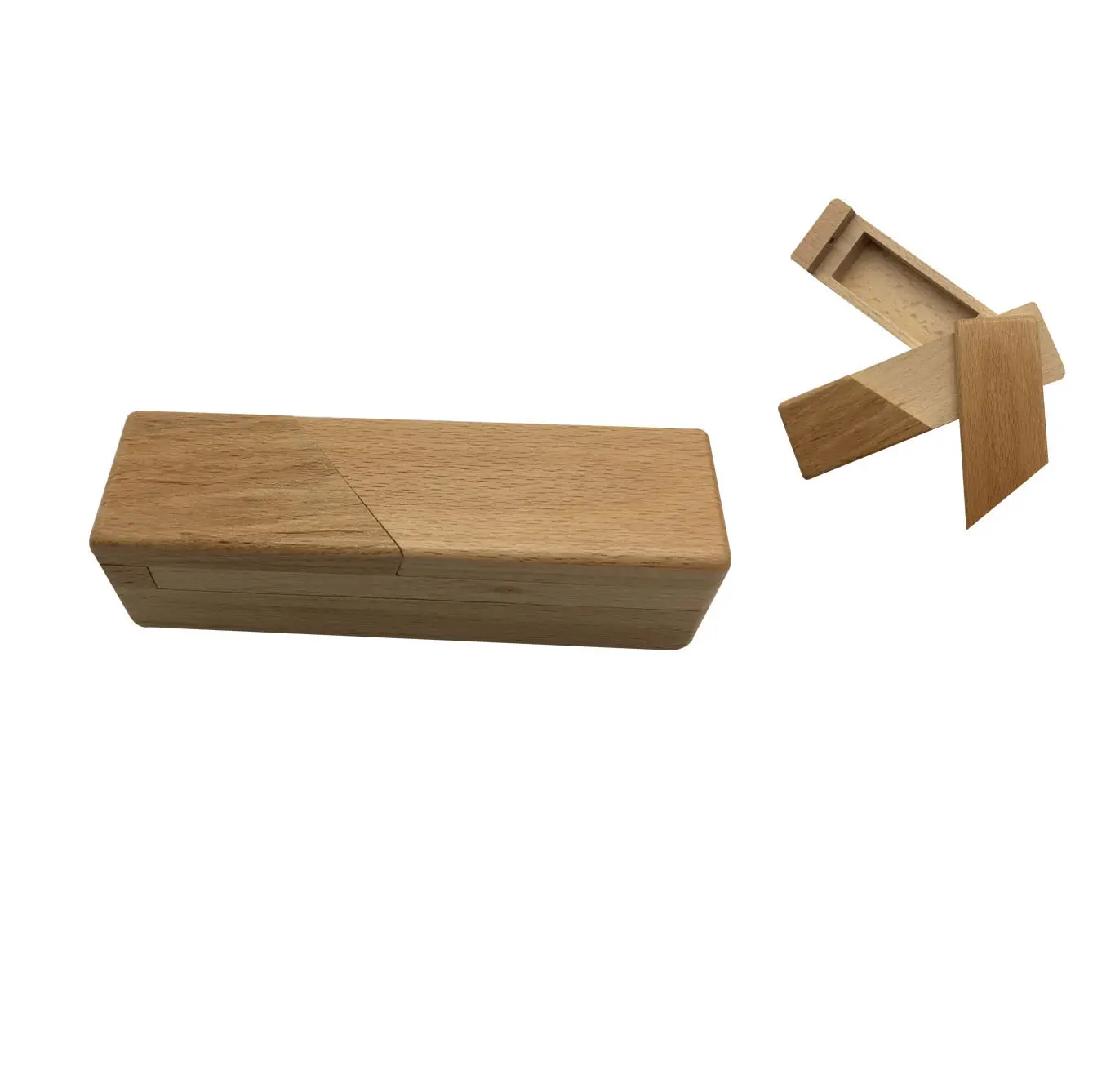 Boîte à casse-tête en bois C01352, jouet pour le cerveau, boîte à bijoux, Puzzle à ouverture Secret, jeu Cube, IQ, originales