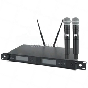 Micrófono Inalámbrico UHF True Diversity, Micrófono Vocal Portátil de Metal con Forma de Corazón para Escenario y Estudio, QLXD24 S58 KSM8/<span class=keywords><strong>9</strong></span> - Product Image 2
