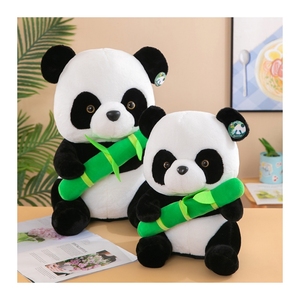 Giocattoli di peluche Panda personalizzati di alta qualità cartone animato bianco e nero Panda peluche giocattoli di peluche morbido cuscino imbottito - Product Image 1