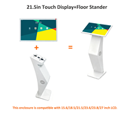 Écran tactile interactif de 15,6'', 18,5'', 21,5'', 23,6'', 23,8'', 27'' pour kiosque numérique avec support au sol ou kit de fixation murale