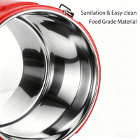 Seau isotherme en PP de qualité alimentaire, baril d'isolation thermique commercial pour cantine et restauration, avec revêtement en acier inoxydable, vente en gros OEM en vrac