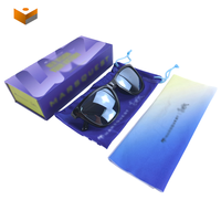 Coffret cadeau de luxe en carton rigide pour lunettes de soleil et lunettes de vue avec logo personnalisé et couvercle rabattable