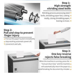 Déchiqueteuse <span class=keywords><strong>de</strong></span> <span class=keywords><strong>documents</strong></span> robuste coupe croisée 3*25mm p4 35 feuilles <span class=keywords><strong>destructeur</strong></span> <span class=keywords><strong>de</strong></span> papier et <span class=keywords><strong>de</strong></span> disques automatique <span class=keywords><strong>de</strong></span> bureau commercial - Product Image 6