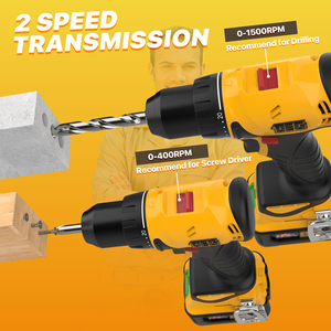 Laser degcordless khoan Bộ 12V cầm tay điện khoan với 2 pin mô-men xoắn 45N 20 + 1 mô-men xoắn thiết lập điện khoan Bộ - Product Image 5