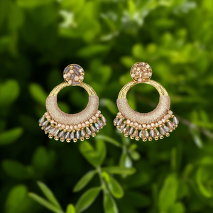 Boucles d'oreilles créoles géométriques bohèmes tendance en acier inoxydable 316L plaqué or PVD, durables et résistantes, bijoux de fête pour femme - Product Image 3