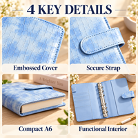 Bestseller JD A5 : Organiseur/Agenda/Classeur à spirale avec couverture en cuir, 45 feuilles lignées, logo personnalisable, origine Chine