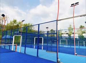 Terrain de padel panoramique extérieur NJPW BAY SIZE 10m x 6m, <span class=keywords><strong>prix</strong></span> usine, ensemble complet, fabricants de terrains de padel - Product Image 4