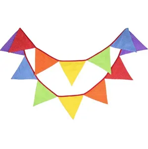 Home Cotton Dot Hanging Flag Bunting Decoration Wedding Garland Flags Party Gift Pennant Decor