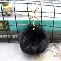 Porte-clés pompon en peluche pour femmes, personnalisé, nouvelle mode, Kawaii, en boule de fourrure, pompon