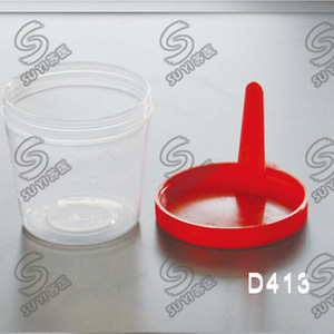 ถ้วยพลาสติกใส่ตัวอย่าง Suyi ขนาด 40 มล. ฝาแบบ Snap รุ่น D413 สำหรับเก็บตัวอย่างอุจจาระ - Product Image 1