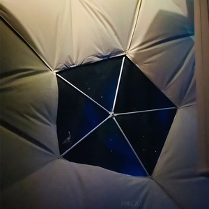 Portable Coody 3.6m Hexagon Aluminium Frame White Dome Garden Igloo <strong>Tent</strong> with Mini Balcony for Hotel Catering - Product Image 5