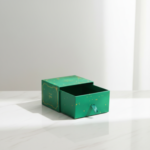 Recyclable Rigid Grey Board <b>Square</b> Paper Sliding Drawer Box Packaging Premium Gift Box for Jewelry Watch Sponge Lined Custom - Product Image 3