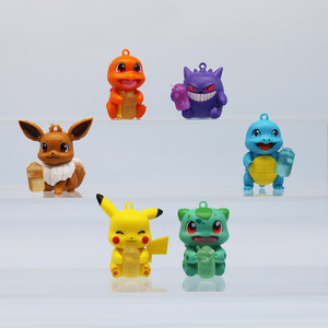 Joli dessin animé Pokemoned Gengar <span class=keywords><strong>Pikachu</strong></span> figurine jouets bureau bureau gâteau décoration accessoires 3D poupée figurines ensemble - Product Image 4