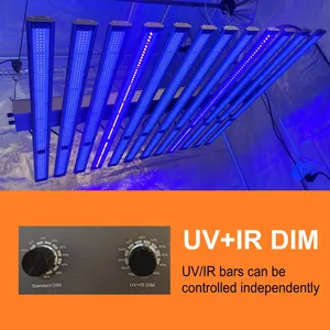 IP65 Lm281b Dimming Full Spectrum Lamp Vertical Farm 12Bars Hanging Medical Plant Flowers High PPF PPFD 1060W LED Grow Light