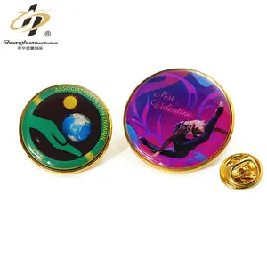 Atacado 3D Zinc Alloy Metal Badge Sport Dance Performance Epoxy Enamel Pin Fabricante Custom Pins para Chapéus Roupas