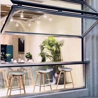 Fenêtre coulissante en aluminium moderne Leablo, type pliable, pour l'installation sur le balcon de la maison