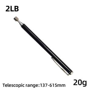 Outil de ramassage magnétique télescopique industriel, aimant puissant de 10 lb, tige en acier inoxydable à 5 sections, outil de récupération de matériel, orange - Product Image 2
