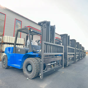 Prix de gros Chariot élévateur diesel portable de 6 tonnes Magasins d'ameublement Chariot élévateur diesel 4x4 Transmission hydraulique Chariot élévateur diesel - Product Image 1