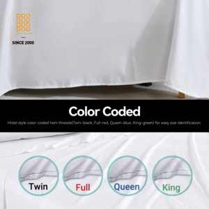 Fabriek Groothandel 5 Sterren Hotel Kwaliteit Wit Polyester/Katoen 250tc Multifunctionele Bulk Flat <span class=keywords><strong>Sheet</strong></span> Met Gekleurde Lijnen Beddengoed - Product Image 3