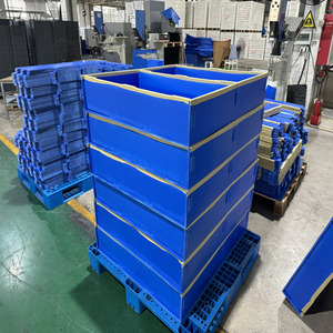Foldable Logistics Box <strong>Loading</strong> <strong>Capacity</strong> 300-700kg Custom PP Bubble Pallet Pack Sleeve <strong>Container</strong> Cutting Recyclable Waterproof - Product Image 3