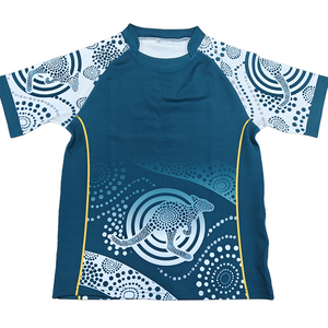 Jersey rugbi sublimasi kustom Murni kaus dan celana pendek rugbi Australia set penuh - Product Image 2
