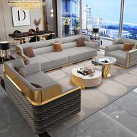 Massivholzrahmen Samtiger Plüsch L-Form Sofa-Set Bequeme Polstermöbel Wohnzimmer Massivholz-Sofa Wohnzimmer-Sofa