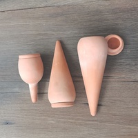 Nouvelle arrivée Ensemble de 3 pots d'olla en argile faits à la main pour le jardin comme système d'irrigation de pots de fleurs pour l'arrosage des plantes
