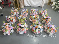 IFG Boules florales colorées de 35 cm de diamètre pour centres de table, petites boules florales pour la décoration de mariage