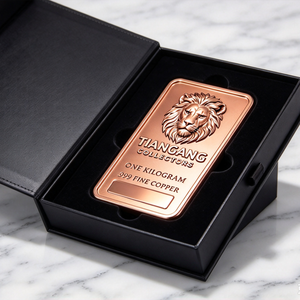 99.9% Fine <b>Copper</b> Bullion Bar 1 Kg Custom Pattern Metal Ingot Decor Collection Gift Home Office Desk <b>Ornament</b> - Product Image 4