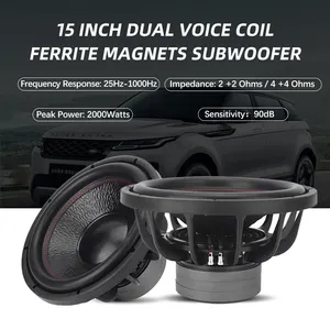 Fast Shipping Car Subwoofer 180mm Tripe Ferrite Magnet Automotive 10 12 15 18 Inch Powered Subwoofers Speaker