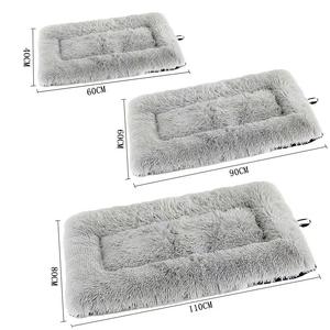 Plüsch wasch bar Winter warm atmungsaktiv Haustier Bett Haustier Matte Zwinger Solid Pattern Kissen für Hunde Katzen - Product Image 2