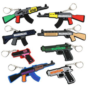 Llavero Mini <span class=keywords><strong>Arma</strong></span> Dorada <span class=keywords><strong>de</strong></span> Defensa Personal, Llavero Divertido <span class=keywords><strong>de</strong></span> PVC con Forma <span class=keywords><strong>de</strong></span> Pistola, Set <span class=keywords><strong>de</strong></span> Llaveros para Mujeres, Armas <span class=keywords><strong>de</strong></span> Autodefensa - Product Image 2