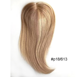 Toppers de <span class=keywords><strong>cheveux</strong></span> humains véritables fabriqués à la main de 12 pouces pour les femmes fermeture de base en soie respirante haute coupe pour ajouter du volume dans les <span class=keywords><strong>cheveux</strong></span> <span class=keywords><strong>clairsemés</strong></span> - Product Image 1