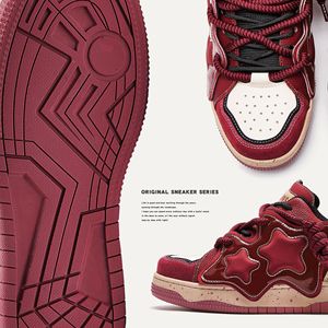 Zapatos <span class=keywords><strong>de</strong></span> Moda Duraderos <span class=keywords><strong>de</strong></span> Cuero Vacuno con Cordones, Edición Limitada Año <span class=keywords><strong>de</strong></span> la Serpiente, Serie Sea <span class=keywords><strong>Star</strong></span>, para Hombre y Mujer, Estilo Pareja - Product Image 3