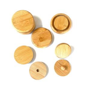 YUESHEN Couvercle rond en <span class=keywords><strong>bambou</strong></span> personnalisé pour pot hermétique, bouilloire, tasse en céramique, couvercle <span class=keywords><strong>de</strong></span> bougie, accessoire, pièces usinées CNC - Product Image 1