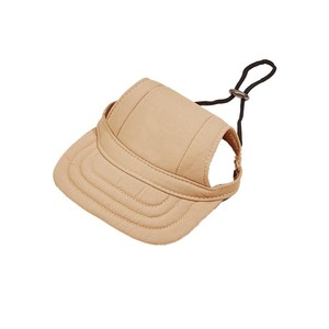 Casquette de baseball en toile pour animaux de compagnie avec trous pour les oreilles, visière réglable, respirante, pour chiens et chats, accessoire d'été extérieur, plusieurs coloris - Product Image 2