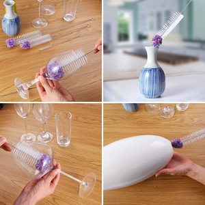 Écouvillon à tête longue en coton TDF <span class=keywords><strong>pour</strong></span> le séchage et le nettoyage décanteur, verres, tasses et nettoyeur de brosse à <span class=keywords><strong>biberon</strong></span> - Product Image 6