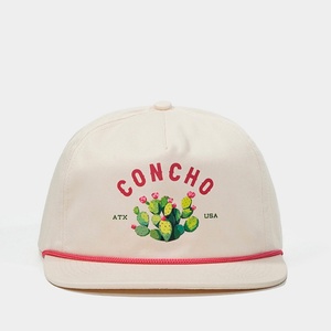 Gorra de 5 Paneles con Visera Plana, Cierre a Presión, Personalizable con Logotipo OEM, con Cuerda, Impresión en Serigrafía de Algodón - Product Image 2