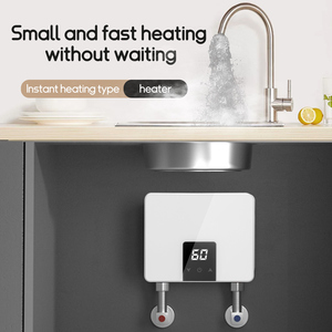 Nuevo Diseño, <span class=keywords><strong>Calentador</strong></span> de Agua Instantáneo de 110-240V CA, <span class=keywords><strong>Calentador</strong></span> de Agua Eléctrico sin Tanque de Plástico con LED para Uso Doméstico, en Hoteles y al Aire Libre - Product Image 3