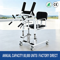 Chaise de transfert hydraulique professionnelle pour patients, support OEM, élévateur de soins infirmiers, capacité 130 kg, acier au carbone chromé