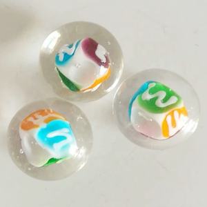 ลูกแก้วแก้วมูราโน่22มม.,ลูกบอลแก้วทรงกลมตัวอักษร3Dทำมือสำหรับตกแต่งสวนถ้วยตู้ปลาสวนจำลอง - Product Image 2